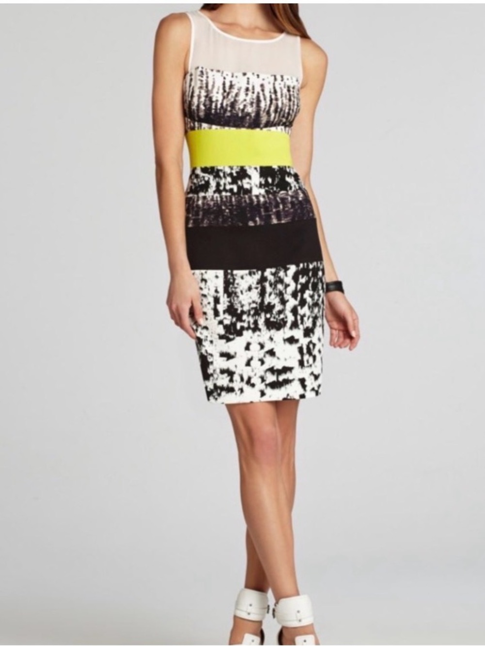 BCBGMAXAZRIA Colorblocked Tara Dress Sz. 4